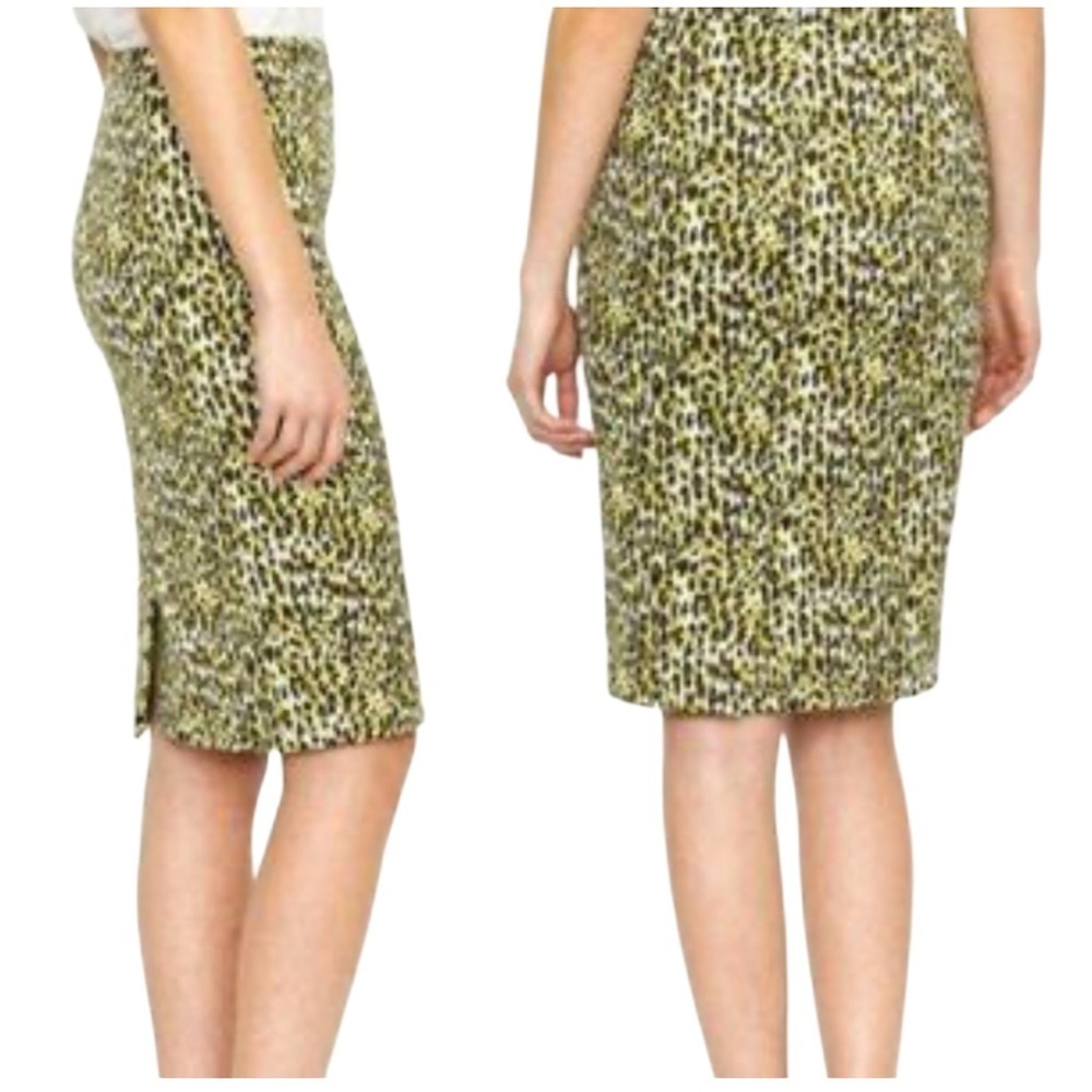 J Crew S Animal Print Pencil‎ Skirt